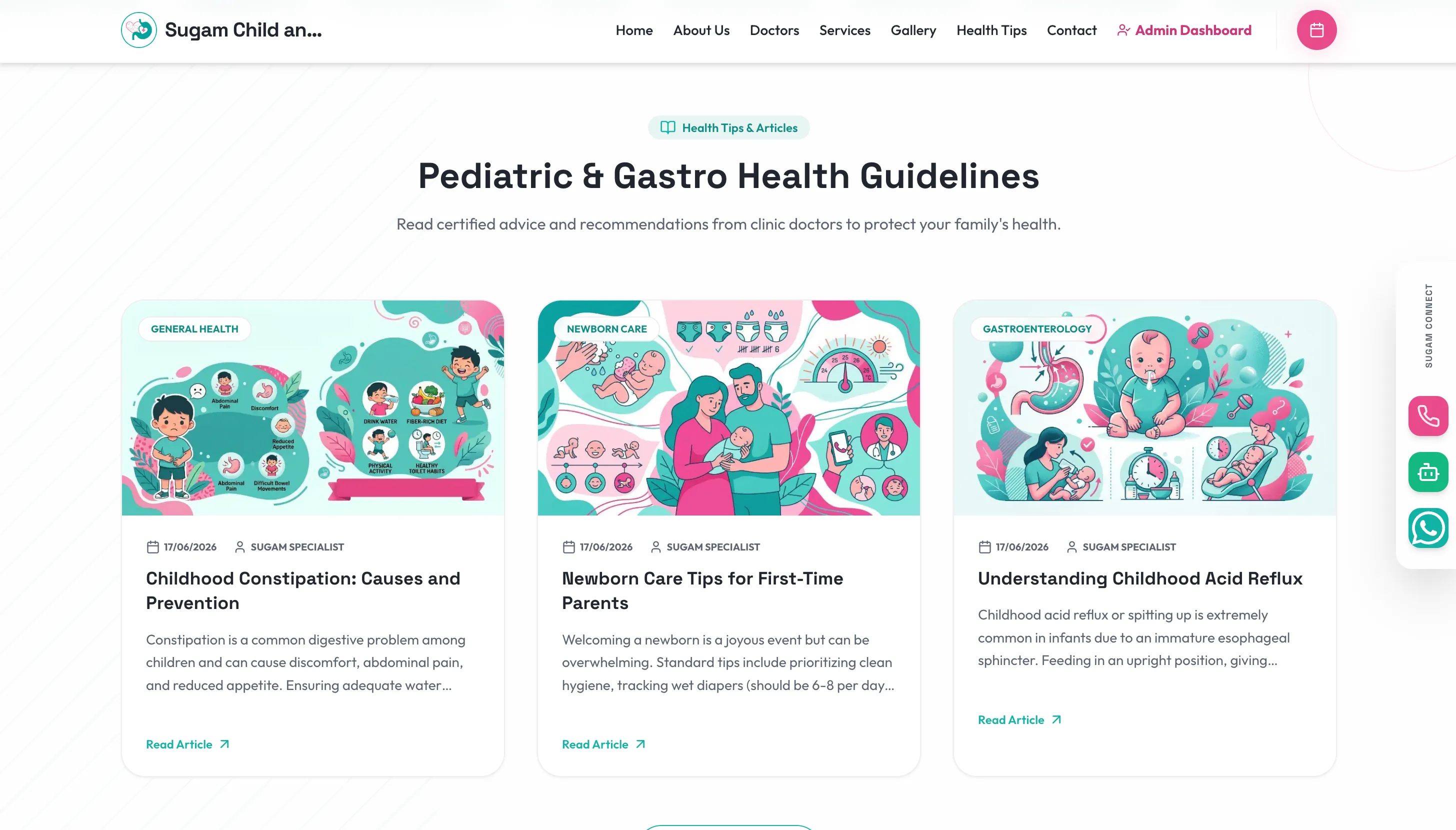 Sugam Child & Gastro Care Clinic — screenshot 3